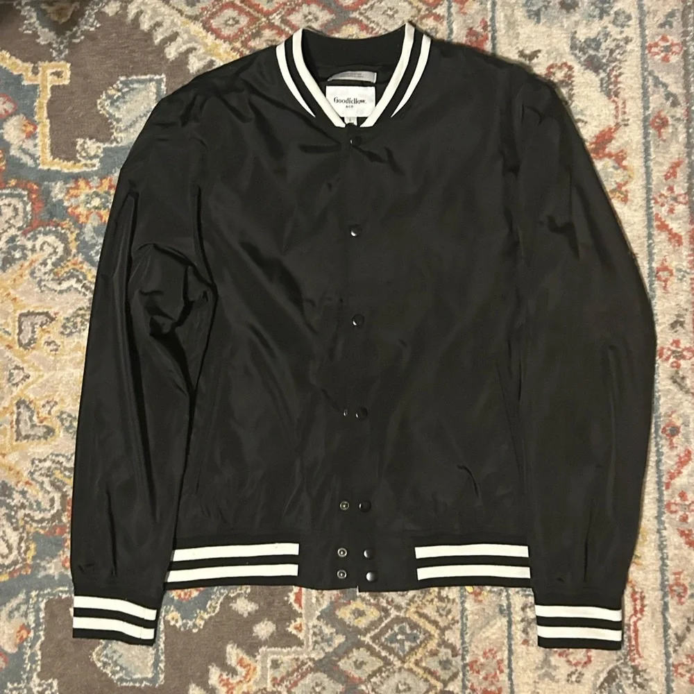 Goodfellow & Co Men's Black Bomber Jacket - Picture 1 of 2